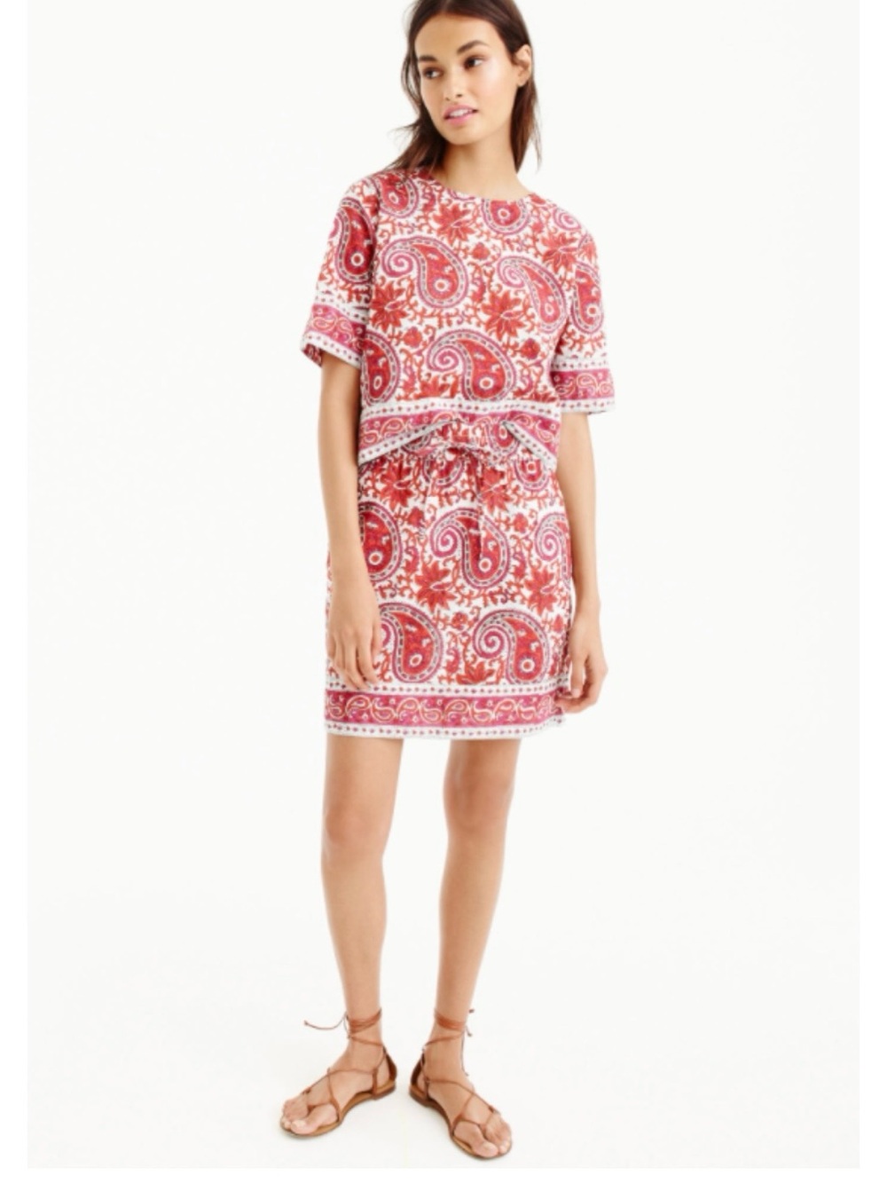 SZ Blockprints for J Crew skirt M